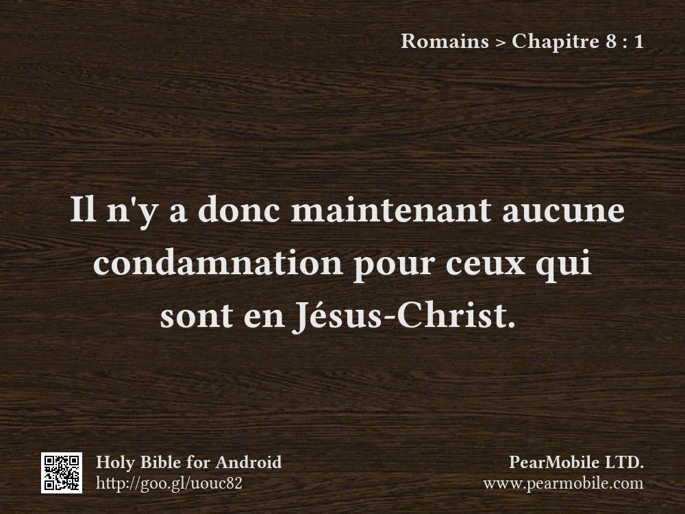 Romains, Chapitre 8:1